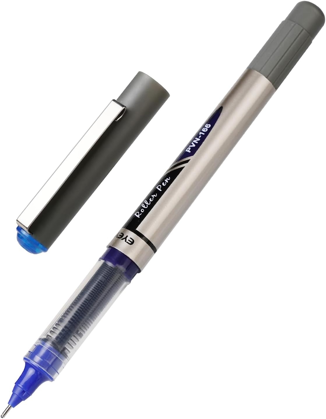 image:imageEYEYE 05mm Blue Pens Needle Roller Ball 12 Pack Rollerball Pen Extra Fine Point Quick Dry Liquid Ink Pens Fine Point Smooth Writing Pen for Journaling Note Taking Office School SuppliesBlackBlue