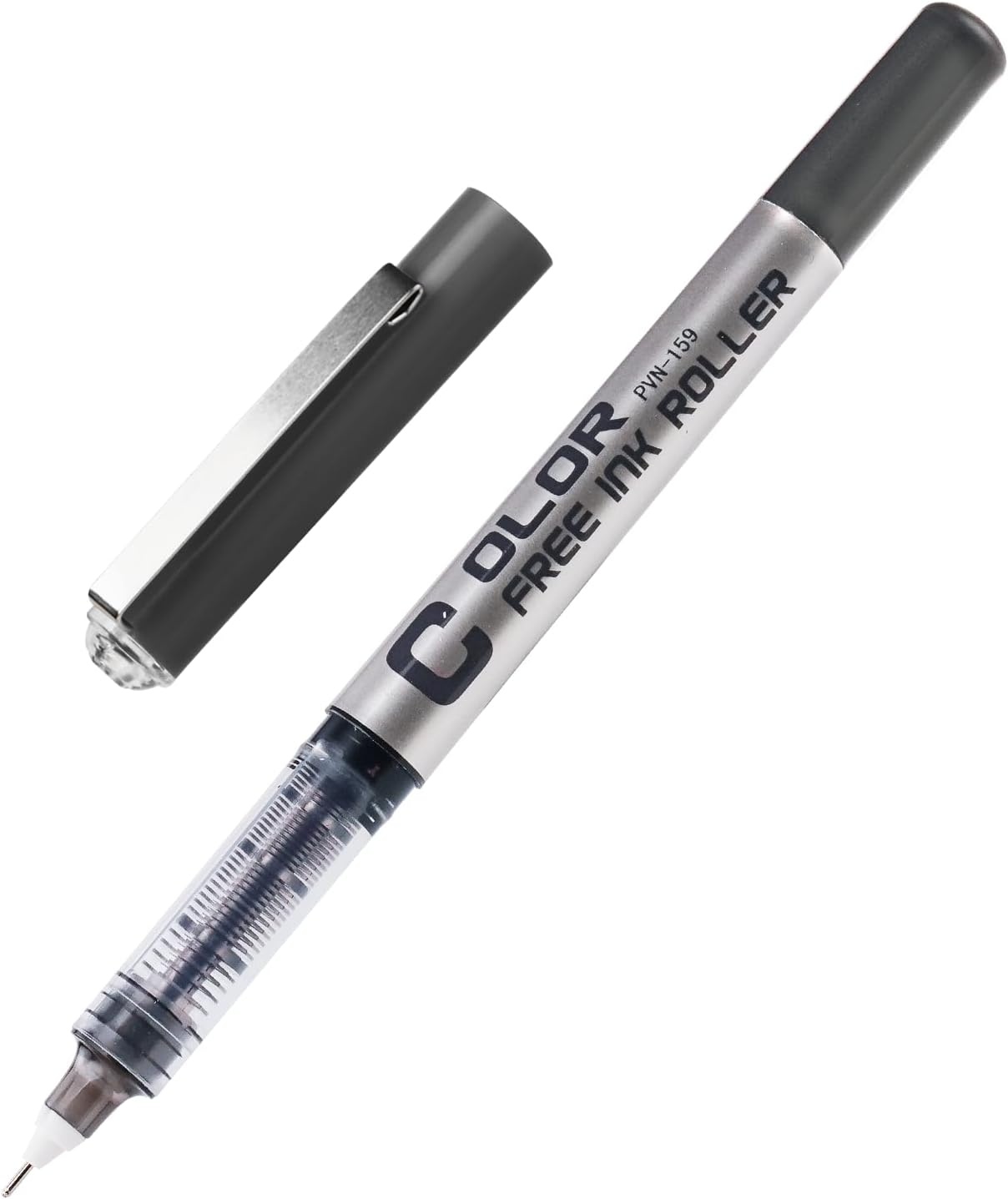 image:imageEYEYE 05mm Blue Pens Needle Tip 12 Pack Rollerball Pen Extra Fine Point Quick Dry Blue Liquid Ink Pens Fine Point Smooth Writing Pen for Journaling Note Taking Office School SuppliesBlack