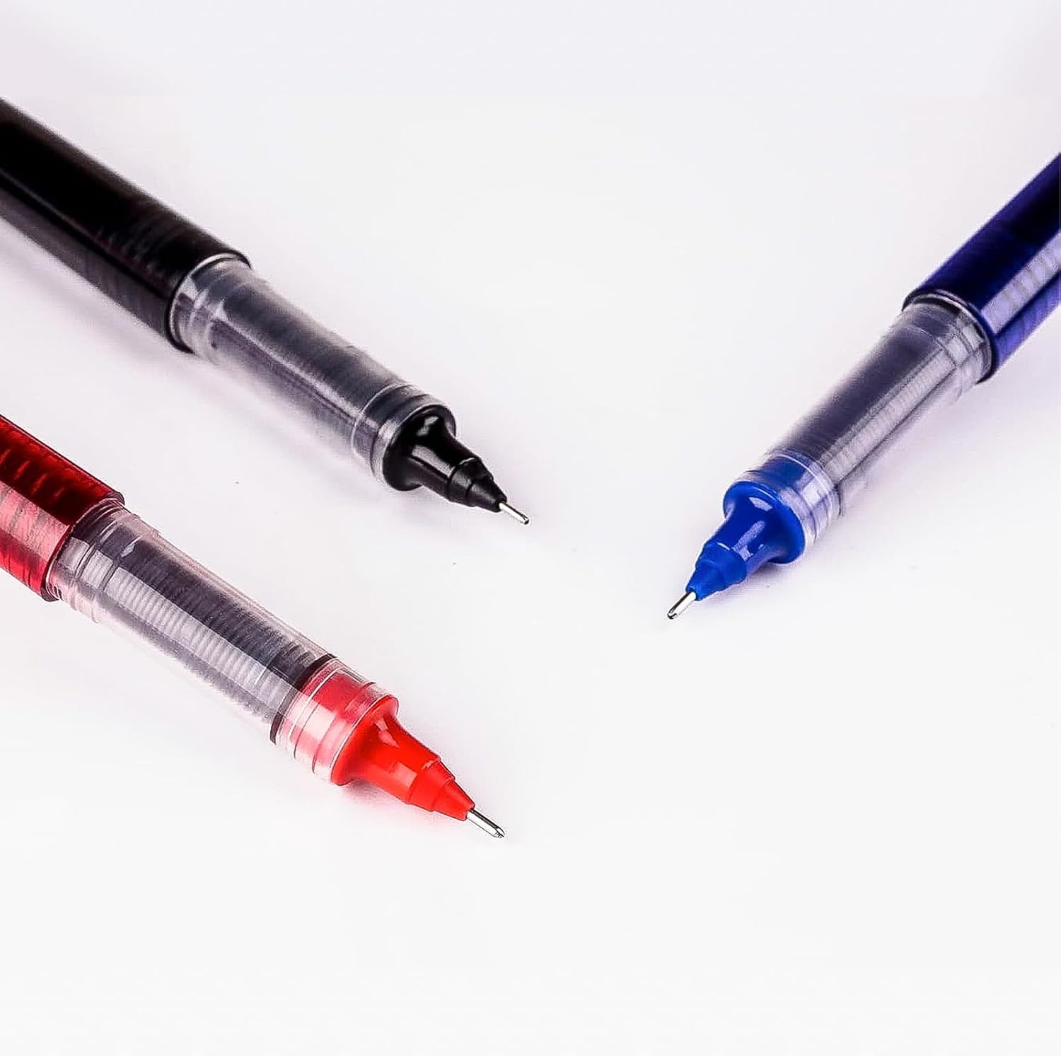 image:imageEYEYE 3 Colors Liquid Ink Rollerball Pens 16 Packs 8 Black amp 4 Blue amp 4 Red Quick Dry Gel Pen 05mm Fine Needle Nib for Taking Notes Doodling School Office Home Supplies
