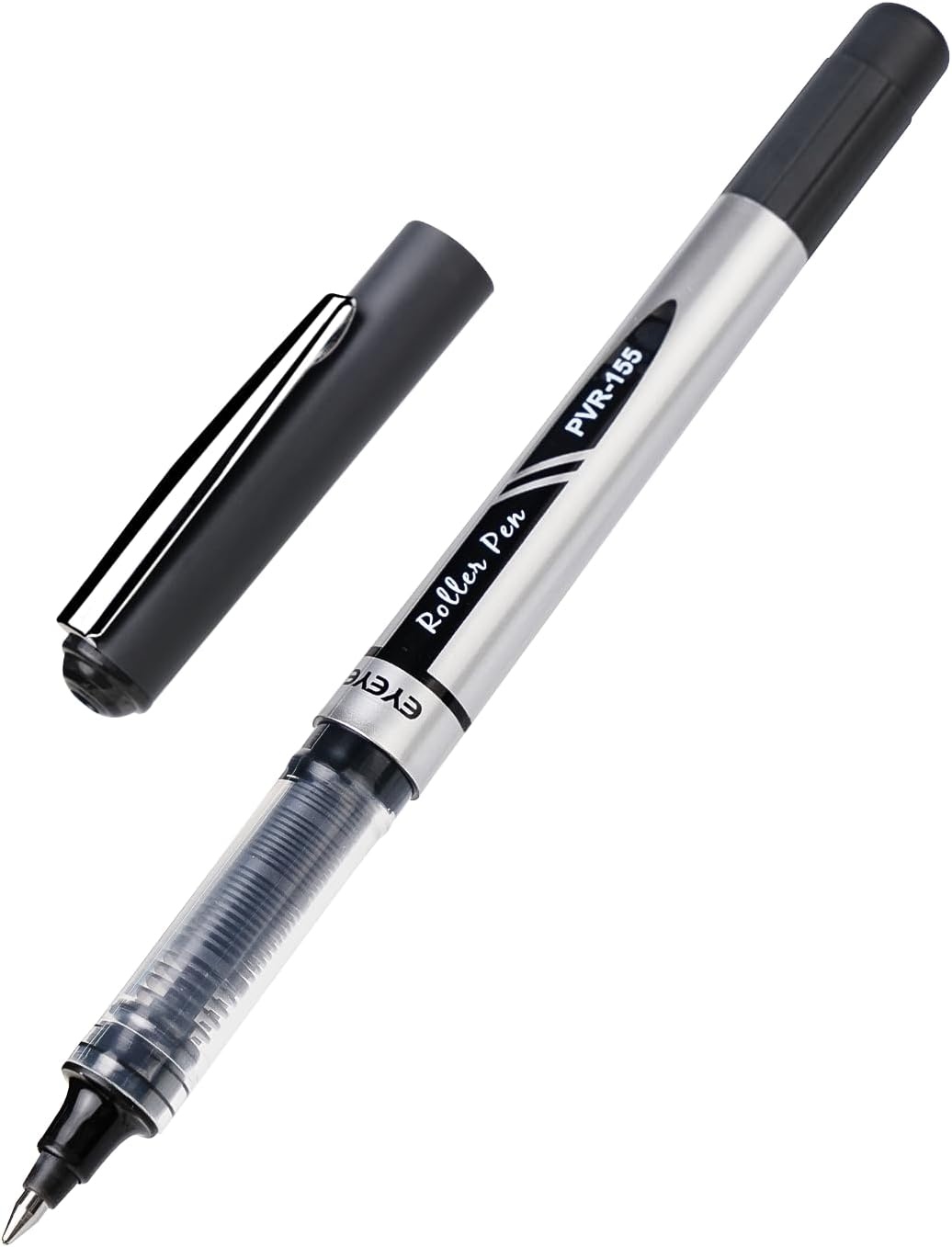 image:imageEYEYE Blue Rollerball Pens 07mm 25 Pack Liquid Ink Roller Ball Pen Medium Point Quick Dry Blue Ink Pens Fine Point Smooth Writing Pen for Journaling Note Taking Office School SuppliesBlackBlue
