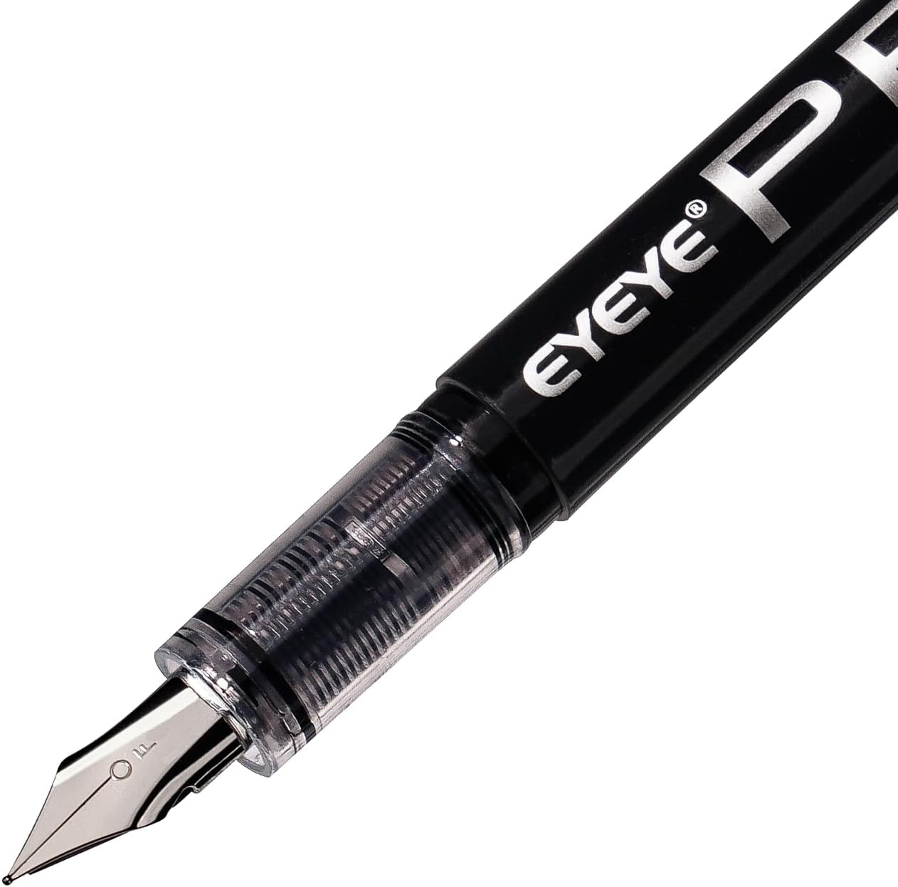 image:imageEYEYE Disposable Fountain Pens 8 Pack Black Fine Point Pens for Writing Stainless Steel Nib Smooth Writing for Journaling Drafting Sketching Doodling amp Office SuppliesBlack