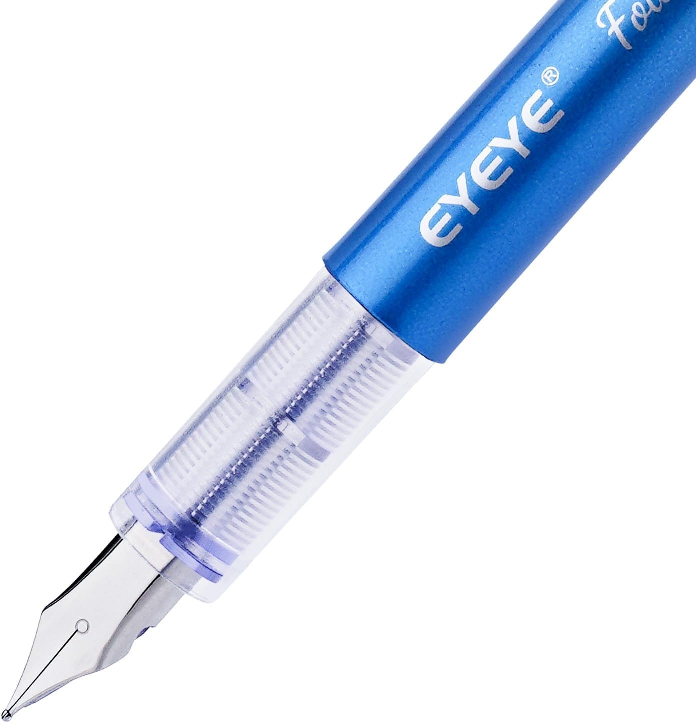 image:imageEYEYE Disposable Fountain Pens for Writing Medium Point Stainless Steel Nib Pack of 8 Assorted ColorsMulticolor