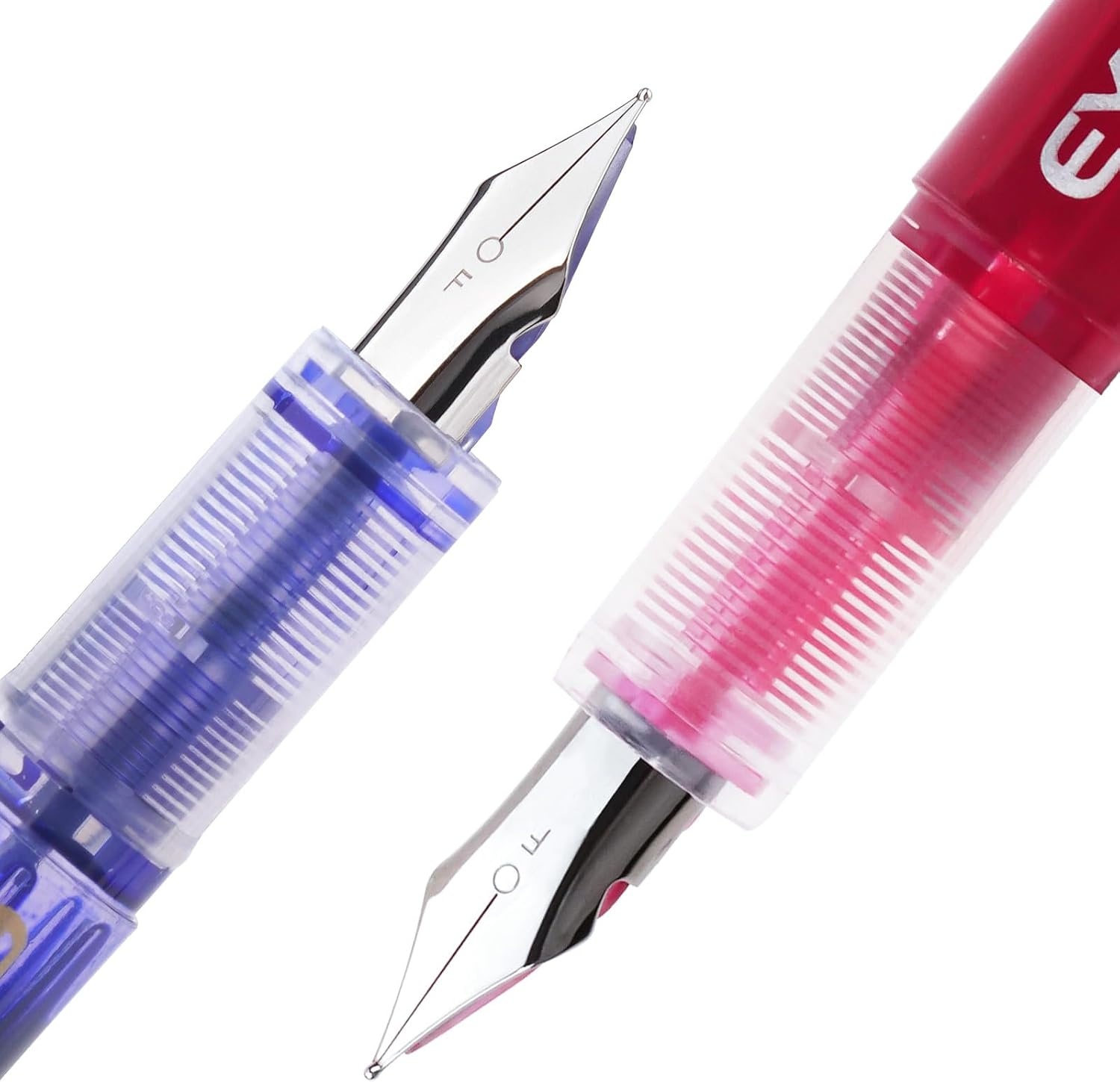 image:imageEYEYE Fountain Pens for Writing 5 Black 4 Blue Disposable Fountain Pens Stainless Steel Nib Clear Barrel Fine Point Smooth Writing for Calligraphy Journaling Office amp School SuppliesBlackBlue