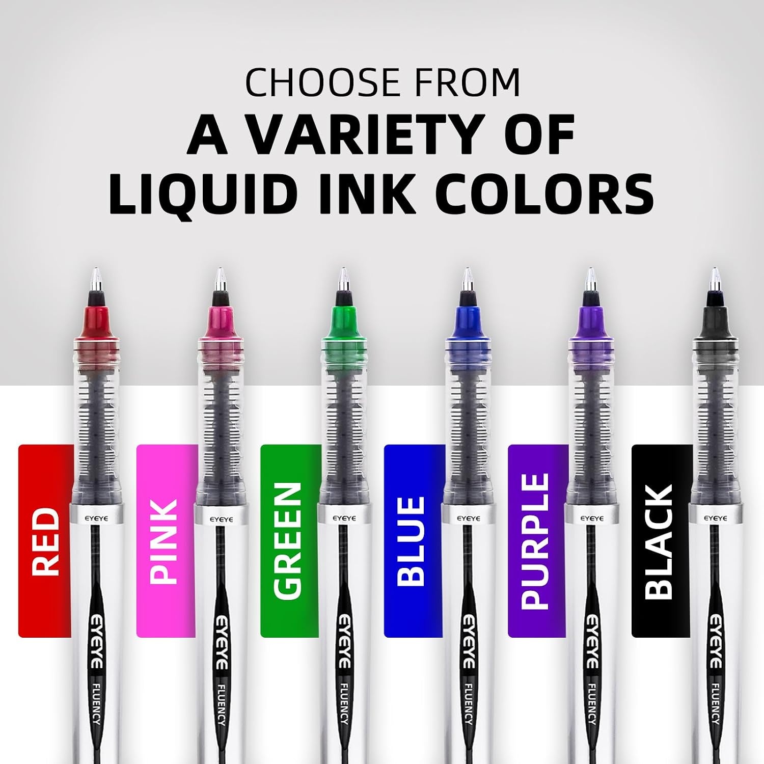 image:imageEYEYE Liquid Ink Rollerball Pen 07mm 6 Assorted Colors Medium Point Pen Quick Dry Liquid Ink Pens Fine Point Smooth Writing Pens for Journaling Note Taking Office School SuppliesBlue