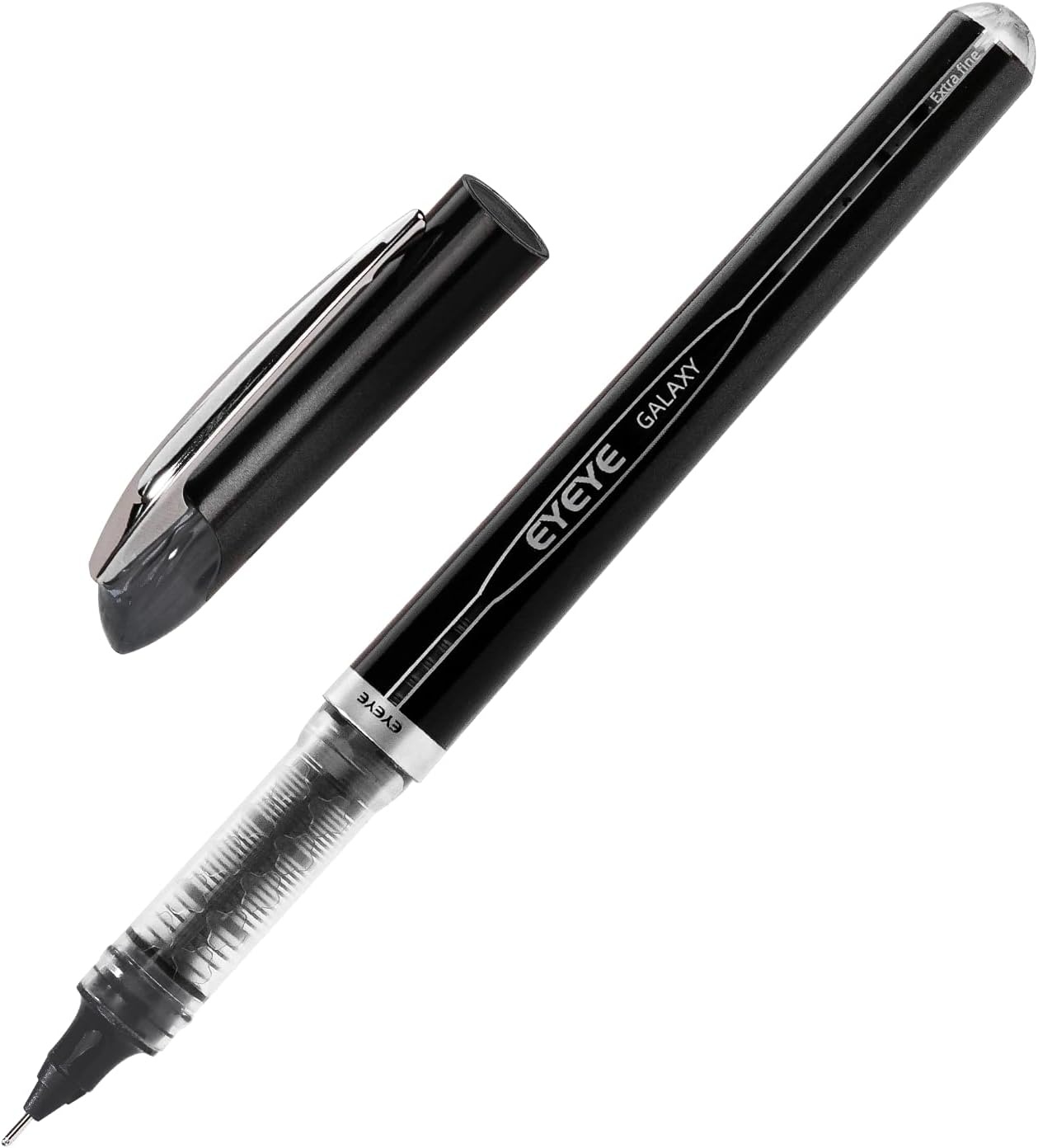 image:imageEYEYE Liquid Ink Rollerball Pen 07mm 6 Assorted Colors Medium Point Pen Quick Dry Liquid Ink Pens Fine Point Smooth Writing Pens for Journaling Note Taking Office School SuppliesBlack