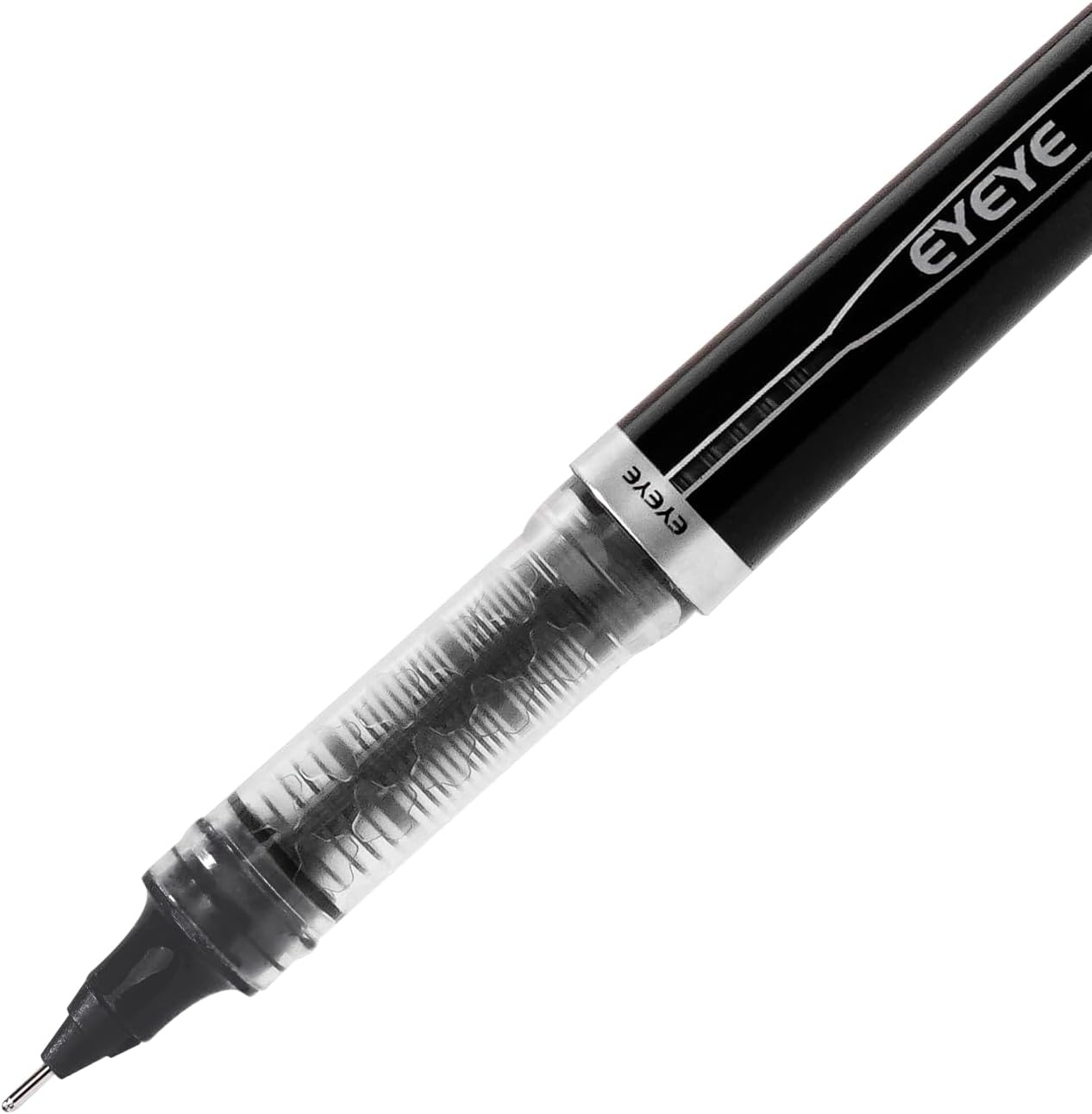 image:imageEYEYE Liquid Ink Rollerball Pen 07mm 6 Assorted Colors Medium Point Pen Quick Dry Liquid Ink Pens Fine Point Smooth Writing Pens for Journaling Note Taking Office School SuppliesBlack