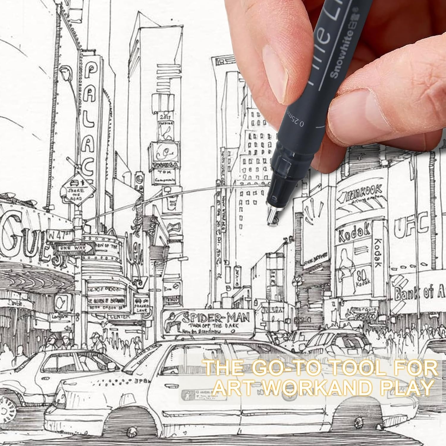 image:imageEYEYE Micro Fineliner Pens Black Drawing Art Pens12 Archival Pen Waterproof Ink Set Artist Supplies Archival Inking Markers Sketch Outline Pen Precision Drawing and Sketching Kit12 Pack