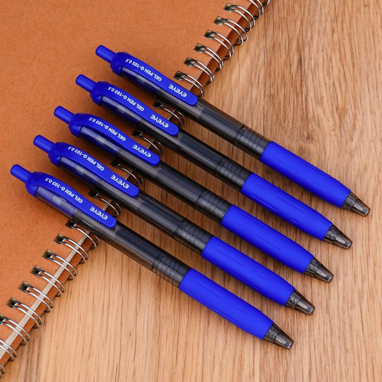 image:imageEYEYE Red Gel Pens 15 Pack G103 Retractable 05mm Extra Fine Point Quick Dry Red Ink Pen Fine Point Smooth Writing Pens for Journaling School Office WritingBlue