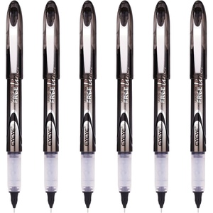 image:imageEYEYE 05mm Black Needle Tip Rollerball Pens Pack of 6 Quick Dry Liquid Ink Roller Ball Pen Extra Fine Point Pens Fine Point Smooth Writing Pen for Journaling Note Taking Office School Supplies