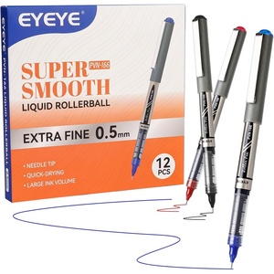 image:imageEYEYE 05mm Blue Pens Needle Roller Ball 12 Pack Rollerball Pen Extra Fine Point Quick Dry Liquid Ink Pens Fine Point Smooth Writing Pen for Journaling Note Taking Office School Supplies3 Colors