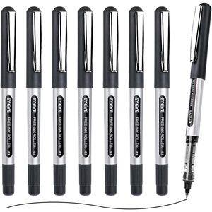 image:imageEYEYE 05mm Rollerball Pens Blue 50 Pack Extra Fine Point Liquid Ink Roller Ball Pen Quick Dry Blue Ink Pens Fine Point Smooth Writing Pen for Journaling Note Taking Office School SuppliesBlack