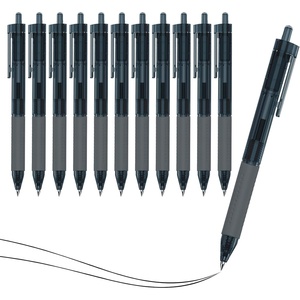 image:imageEYEYE Black Gel Ink Pens 12 Packs 05mm Fine Bulletpoint Writing Pens Retractable Smooth Writting Rollerball Pens No Smear and Bleed Ballpoint Bulk Pens for Office School Note Journaling