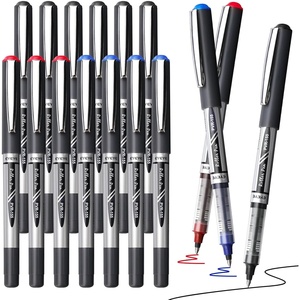image:imageEYEYE Black Rollerball Pens 16 Pack 07mm Medium Point Quick Dry Roller Ball Pens Liquid Ink Pen Fine Point Smooth Writing Pens for Journaling School Office WritingBlackBlueRed
