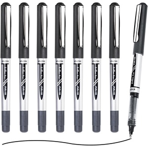 image:imageEYEYE Blue Rollerball Pens 07mm 25 Pack Liquid Ink Roller Ball Pen Medium Point Quick Dry Blue Ink Pens Fine Point Smooth Writing Pen for Journaling Note Taking Office School SuppliesBlack
