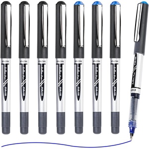 image:imageEYEYE Blue Rollerball Pens 07mm 25 Pack Liquid Ink Roller Ball Pen Medium Point Quick Dry Blue Ink Pens Fine Point Smooth Writing Pen for Journaling Note Taking Office School SuppliesBlackBlue