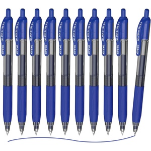image:imageEYEYE G103 Assorted Colors Gel Pens 05mm 10 Pack Multicolor Retractable Pen Extra Fine Point Quick Drying Ballpoint Pen Fine Point Smooth Writing Pens for for Office School SuppliesBlue