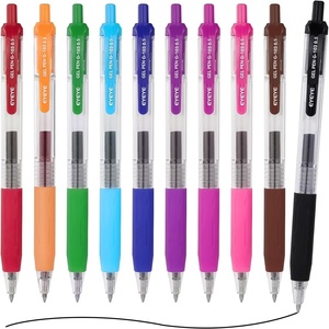 image:imageEYEYE G103 Assorted Colors Gel Pens 05mm 10 Pack Multicolor Retractable Pen Extra Fine Point Quick Drying Ballpoint Pen Fine Point Smooth Writing Pens for for Office School SuppliesMulticolor