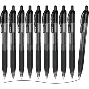 image:imageEYEYE G103 Assorted Colors Gel Pens 05mm 10 Pack Multicolor Retractable Pen Extra Fine Point Quick Drying Ballpoint Pen Fine Point Smooth Writing Pens for for Office School SuppliesBlack