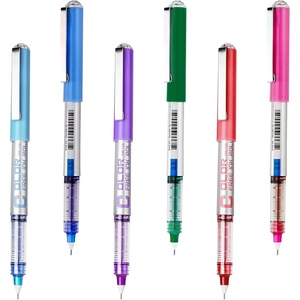 image:imageEYEYE Needle Rollerball Pens 05mm 10 Assorted Colors Extra Fine Point Pen Quick Dry Liquid Ink Pens Fine Point Smooth Writing Pen for Journaling Note Taking Office Doodling amp Gifts6 Colors