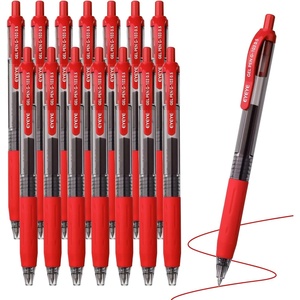 image:imageEYEYE Red Gel Pens 15 Pack G103 Retractable 05mm Extra Fine Point Quick Dry Red Ink Pen Fine Point Smooth Writing Pens for Journaling School Office WritingRed