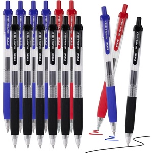 image:imageEYEYE Red Gel Pens 15 Pack G103 Retractable 07mm Medium Point Quick Dry Red Ink Pen Fine Point Smooth Writing Pens for Journaling School Office WritingBlackBlueRed
