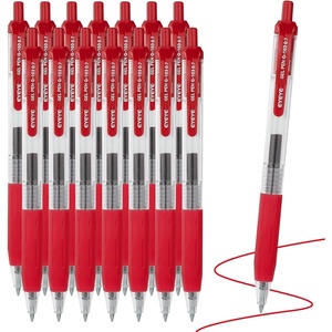 image:imageEYEYE Red Gel Pens 15 Pack G103 Retractable 07mm Medium Point Quick Dry Red Ink Pen Fine Point Smooth Writing Pens for Journaling School Office WritingRed